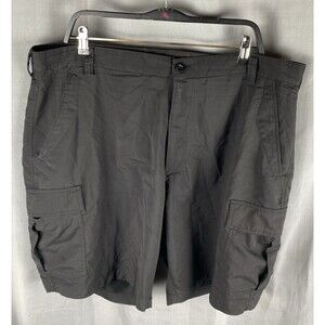 Pro Celebrity American Team Sports Mens Tag Sz 40 Black 6 Pocket Cargo Shorts